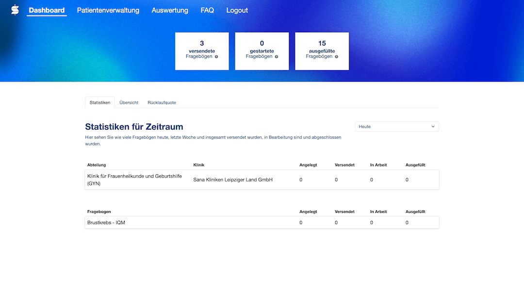 Sana PROMs Dashboard
